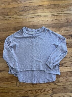 Free People Womens Oversized Mauve Sweatshirt Pullover Size Small S